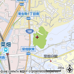 [葬儀場]生駒市斎場周辺の地図