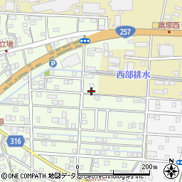 静岡県浜松市中央区篠原町21644周辺の地図