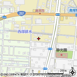 静岡県浜松市中央区高塚町2386周辺の地図