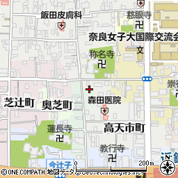 奈良県奈良市阪新屋町34周辺の地図