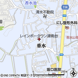 三重県津市垂水2012-7周辺の地図