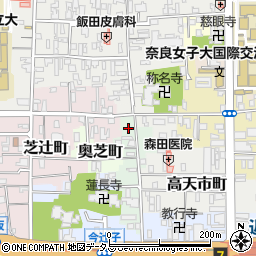 奈良県奈良市阪新屋町29周辺の地図