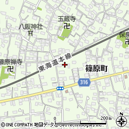 静岡県浜松市中央区篠原町3949周辺の地図