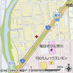 静岡県浜松市中央区芳川町579周辺の地図