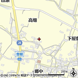 愛知県田原市吉胡町郷中151周辺の地図