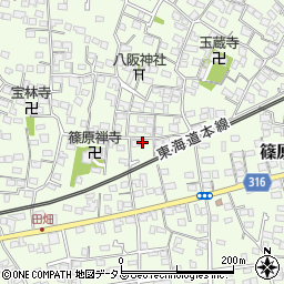 静岡県浜松市中央区篠原町3972周辺の地図