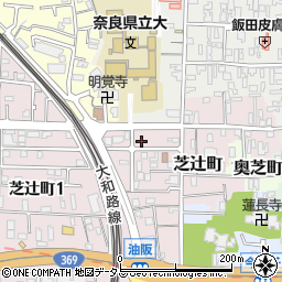 奈良県奈良市芝辻町53周辺の地図