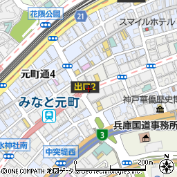 兵庫県神戸市中央区栄町通周辺の地図