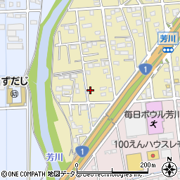 静岡県浜松市中央区芳川町575周辺の地図