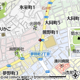 神戸テント周辺の地図