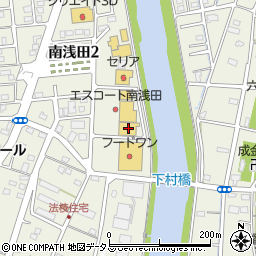 杏林堂ドラッグストアＨ＆Ｂスペシャル南浅田店周辺の地図