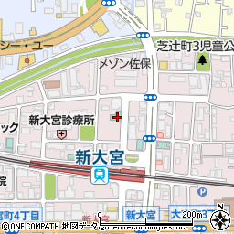 東横ＩＮＮ奈良新大宮駅前周辺の地図