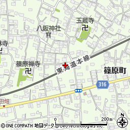 静岡県浜松市中央区篠原町3976周辺の地図