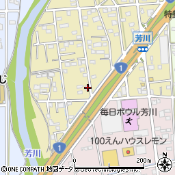 静岡県浜松市中央区芳川町578周辺の地図