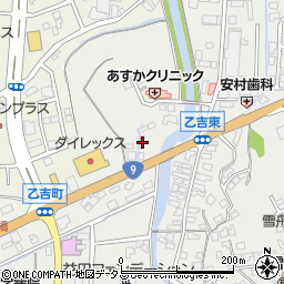 島根県益田市乙吉町38周辺の地図