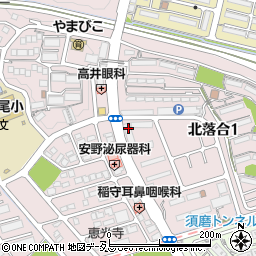 マルハチ　落合店周辺の地図