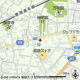 静岡県浜松市中央区篠原町14055周辺の地図