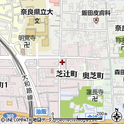 奈良県奈良市芝辻町858-23周辺の地図
