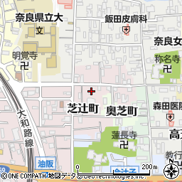 奈良県奈良市芝辻町857周辺の地図