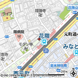 兵庫県神戸市中央区北長狭通6丁目4-20周辺の地図