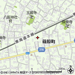 静岡県浜松市中央区篠原町3940周辺の地図