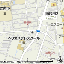静岡県浜松市中央区法枝町74周辺の地図