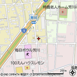 静岡県浜松市中央区芳川町537周辺の地図