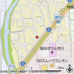 静岡県浜松市中央区芳川町580周辺の地図