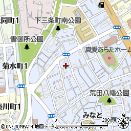 兵庫県神戸市兵庫区荒田町3丁目62-3周辺の地図
