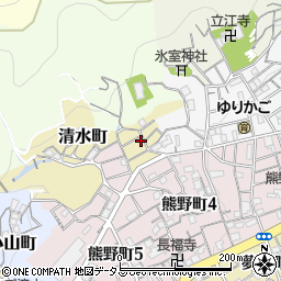 兵庫県神戸市兵庫区清水町3-13周辺の地図