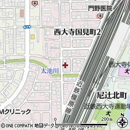 奈良県奈良市西大寺国見町2丁目8-24周辺の地図