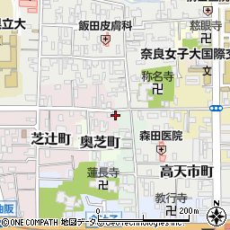 奈良県奈良市芝辻町847周辺の地図
