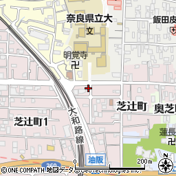 奈良県奈良市芝辻町11-19周辺の地図