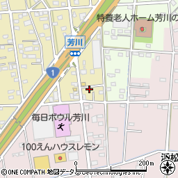 静岡県浜松市中央区芳川町538周辺の地図