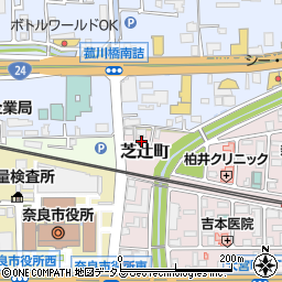 奈良県奈良市芝辻町507周辺の地図