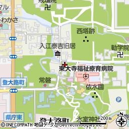 奈良県奈良市水門町52周辺の地図