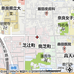 奈良県奈良市芝辻町7周辺の地図