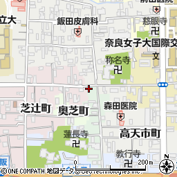 奈良県奈良市阪新屋町33周辺の地図