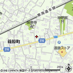 静岡県浜松市中央区篠原町3909周辺の地図
