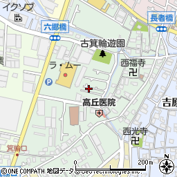 大阪府東大阪市古箕輪周辺の地図