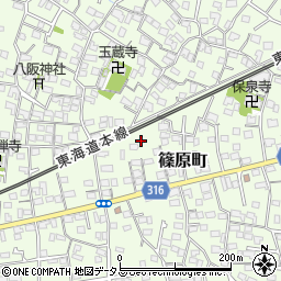 静岡県浜松市中央区篠原町3877周辺の地図
