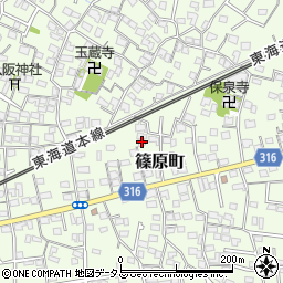 静岡県浜松市中央区篠原町3935周辺の地図