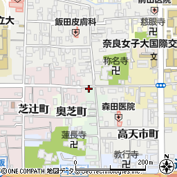 奈良県奈良市阪新屋町32周辺の地図