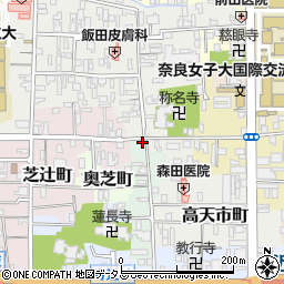 奈良県奈良市阪新屋町32-1周辺の地図