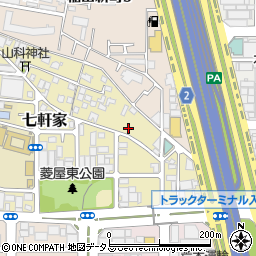 大阪府東大阪市七軒家10-9周辺の地図