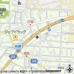 静岡県浜松市中央区篠原町21664周辺の地図
