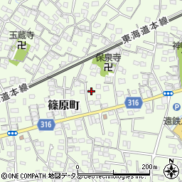 静岡県浜松市中央区篠原町3919周辺の地図