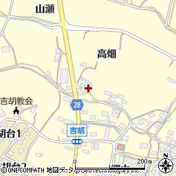 愛知県田原市吉胡町郷中173周辺の地図