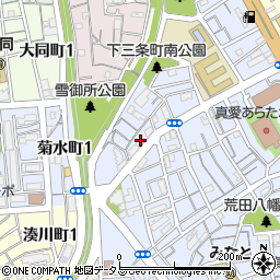 兵庫県神戸市兵庫区荒田町3丁目76周辺の地図