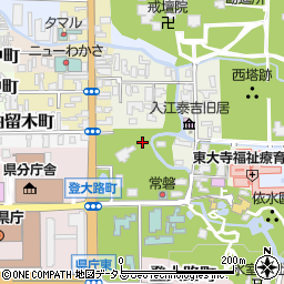 奈良県奈良市水門町周辺の地図
